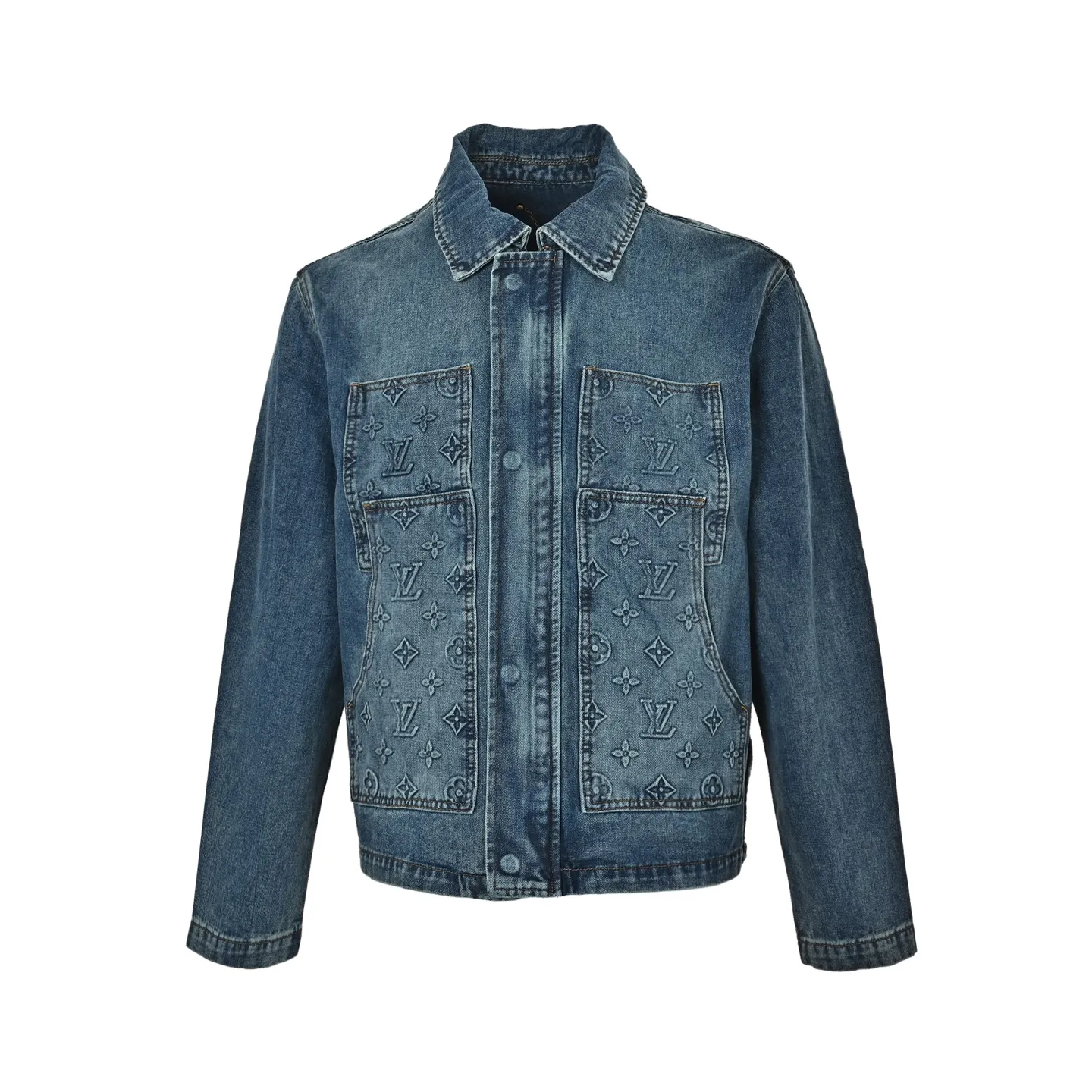 Louis Vuitton/Louis Vuitton embossed denim jacket